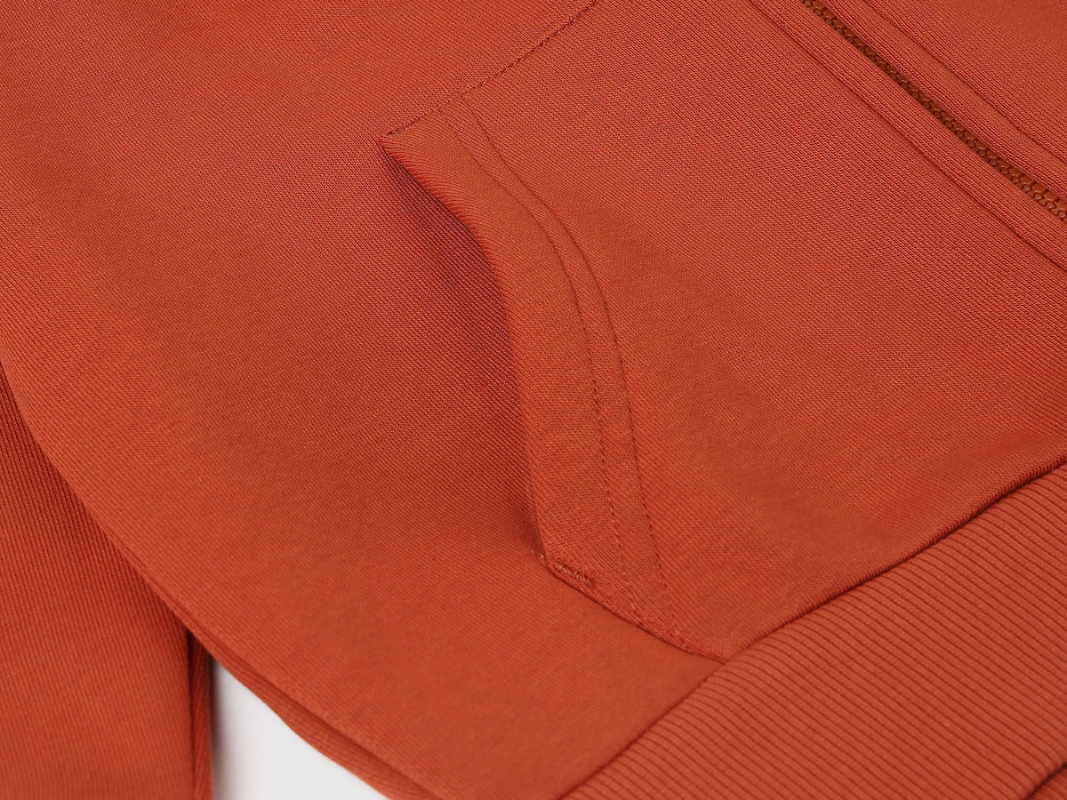Boys Rust Cotton Knit Sweatshirt Classic
