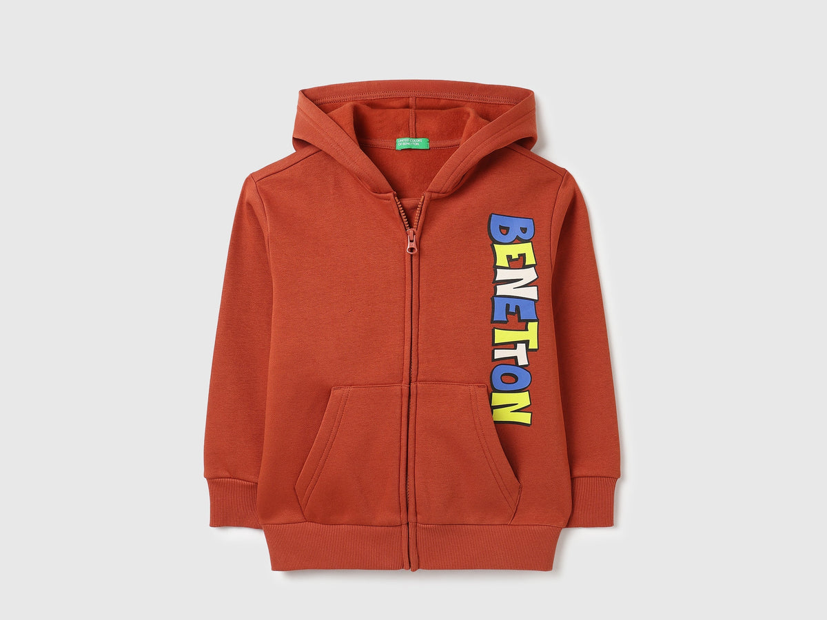 Boys Rust Cotton Knit Sweatshirt Classic