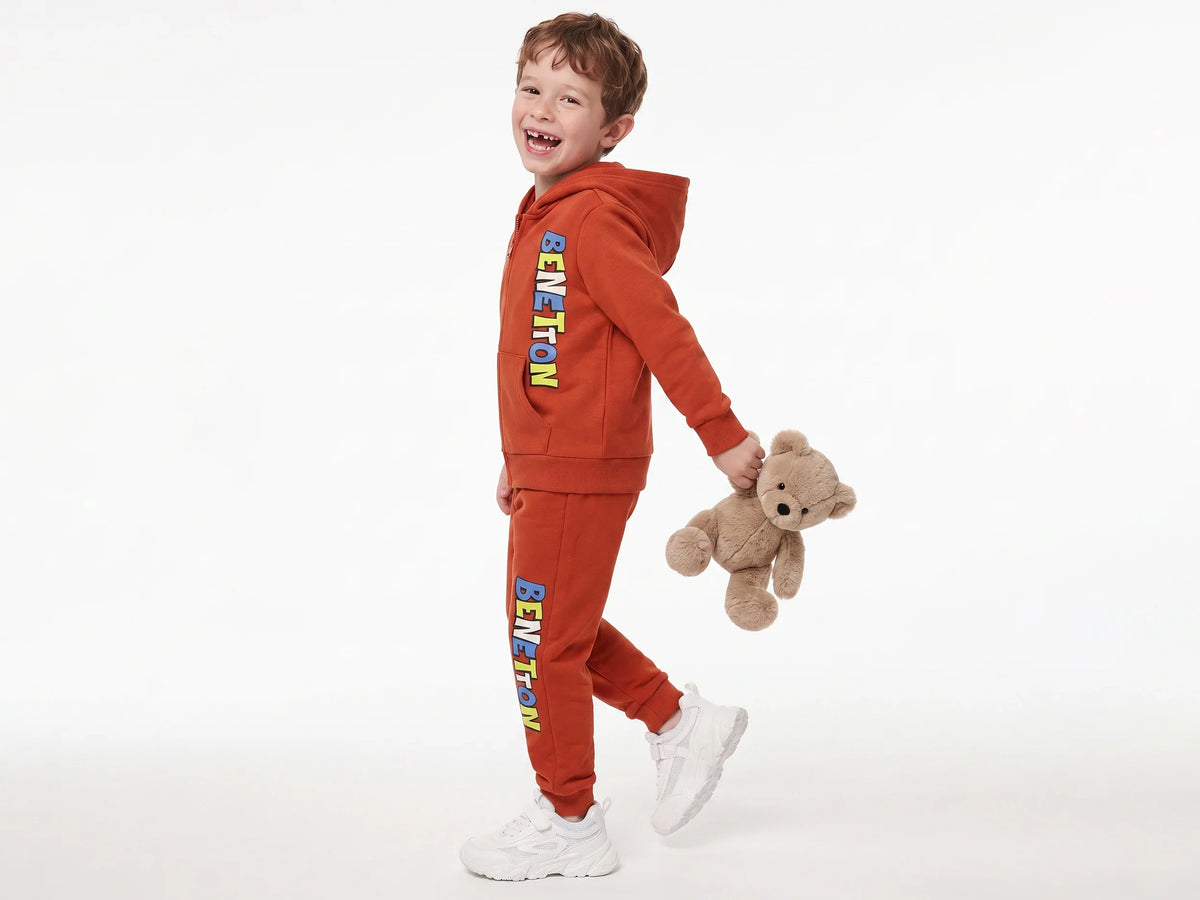 Boys Rust Cotton Knit Sweatshirt Classic