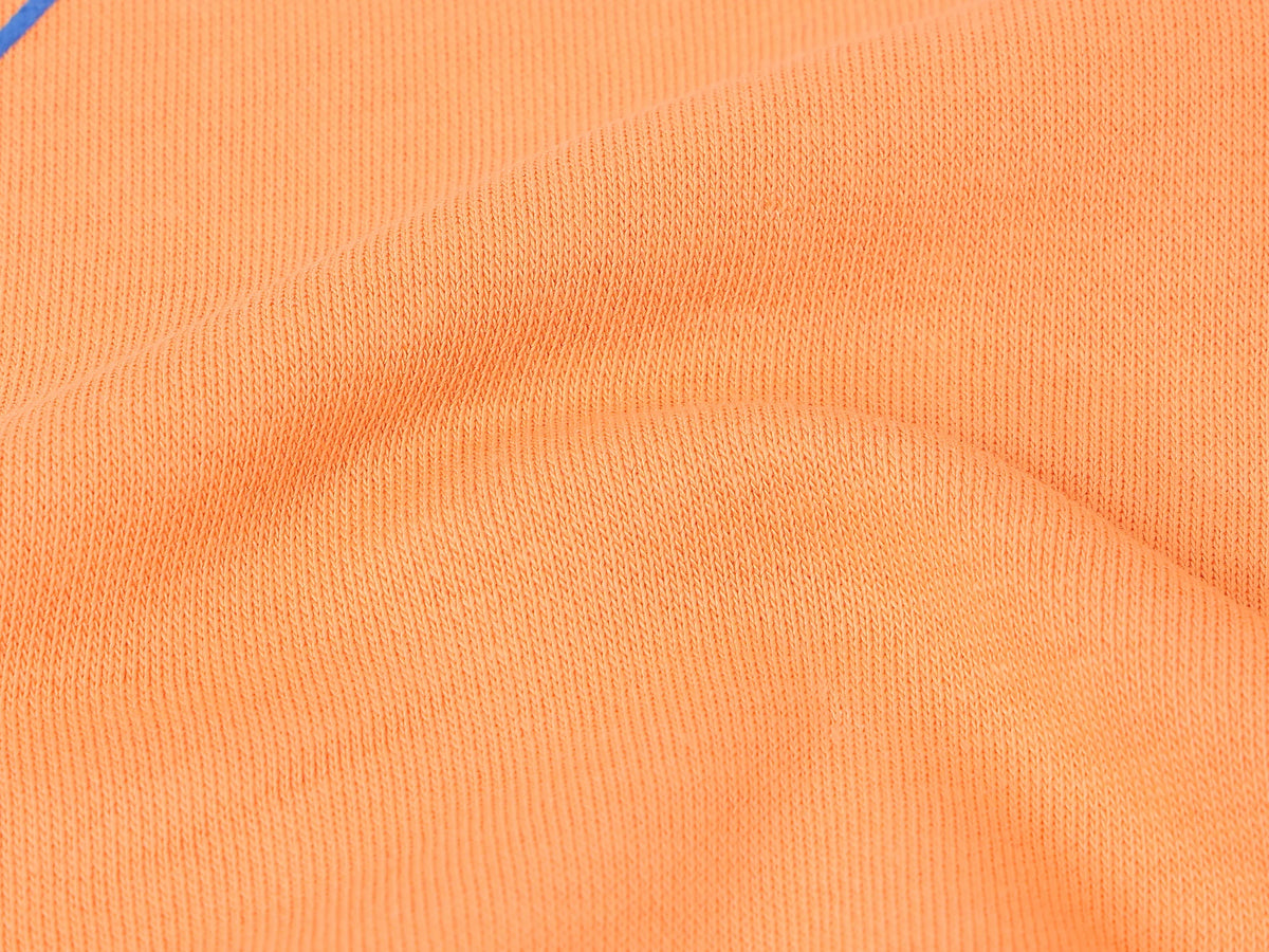 Girls Orange Cotton Knit Sweatshirt
