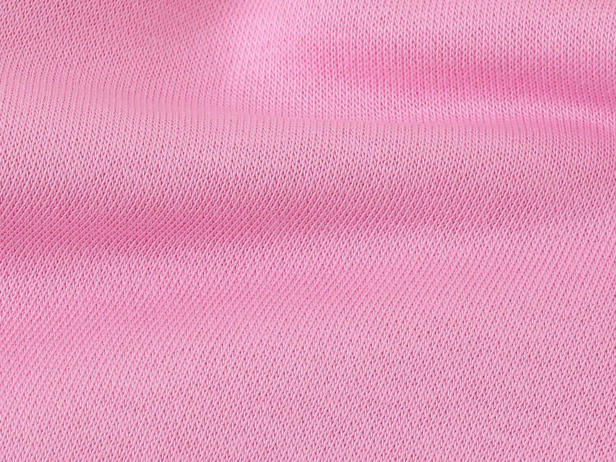 Girls Light Pink Cotton Knit Sweatshirt