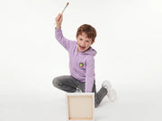 Boys Lavender Cotton Knit Sweatshirt