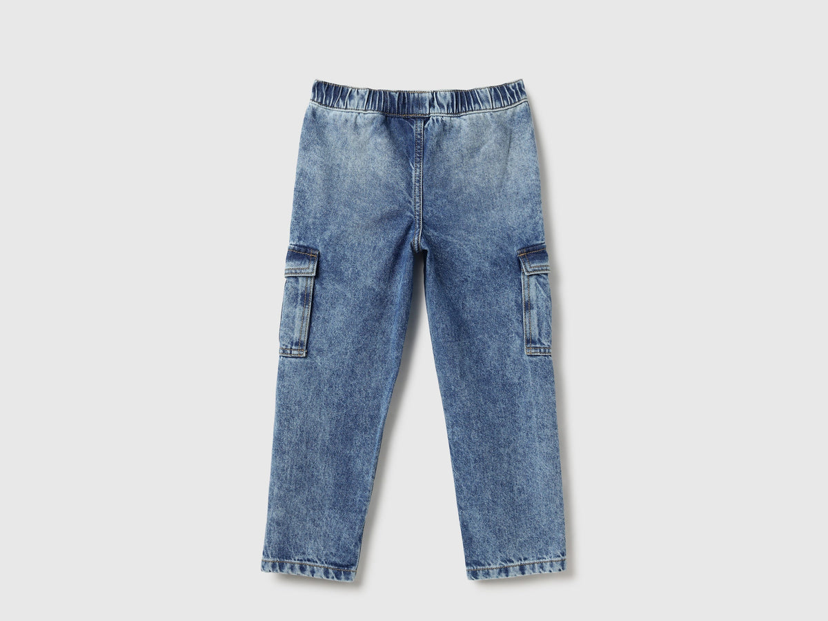Boys Light Wash Denim Trousers