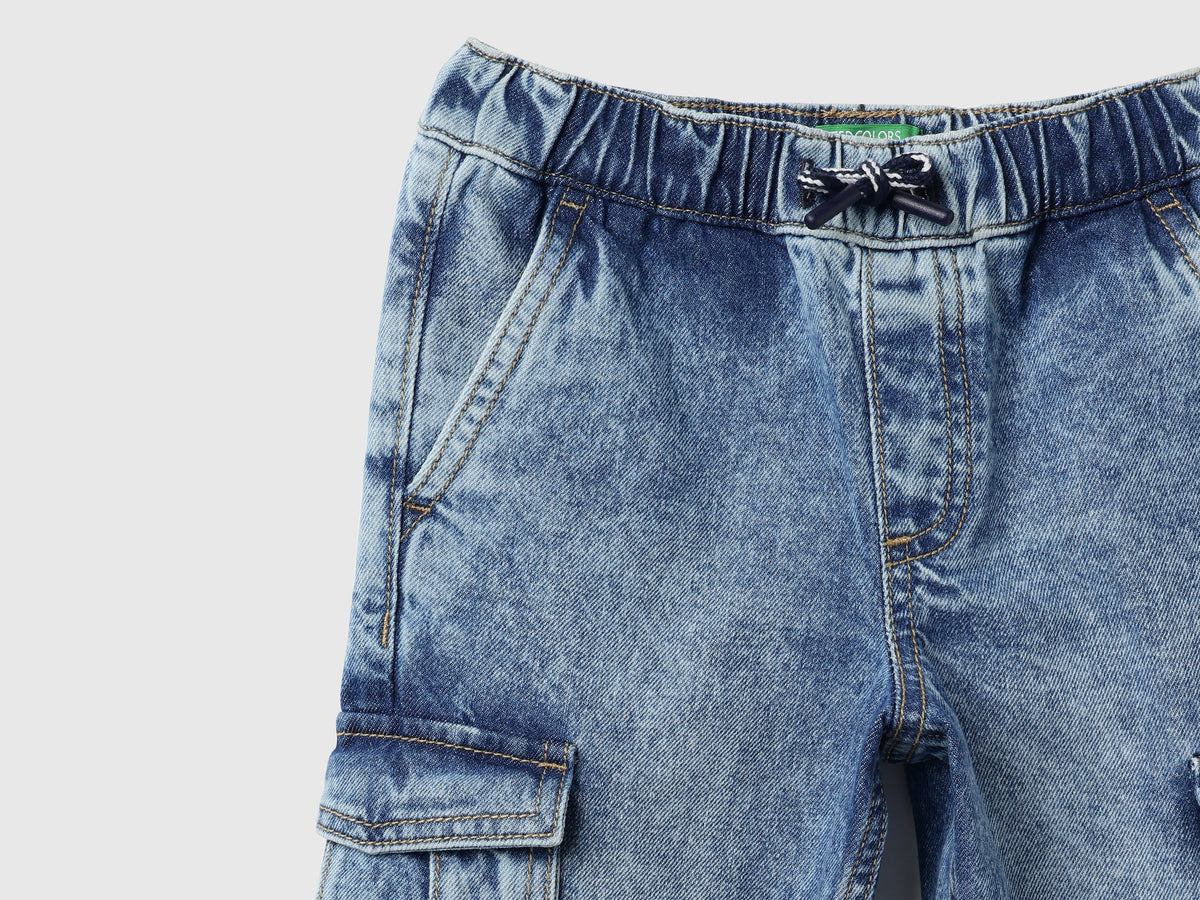 Boys Light Wash Denim Trousers