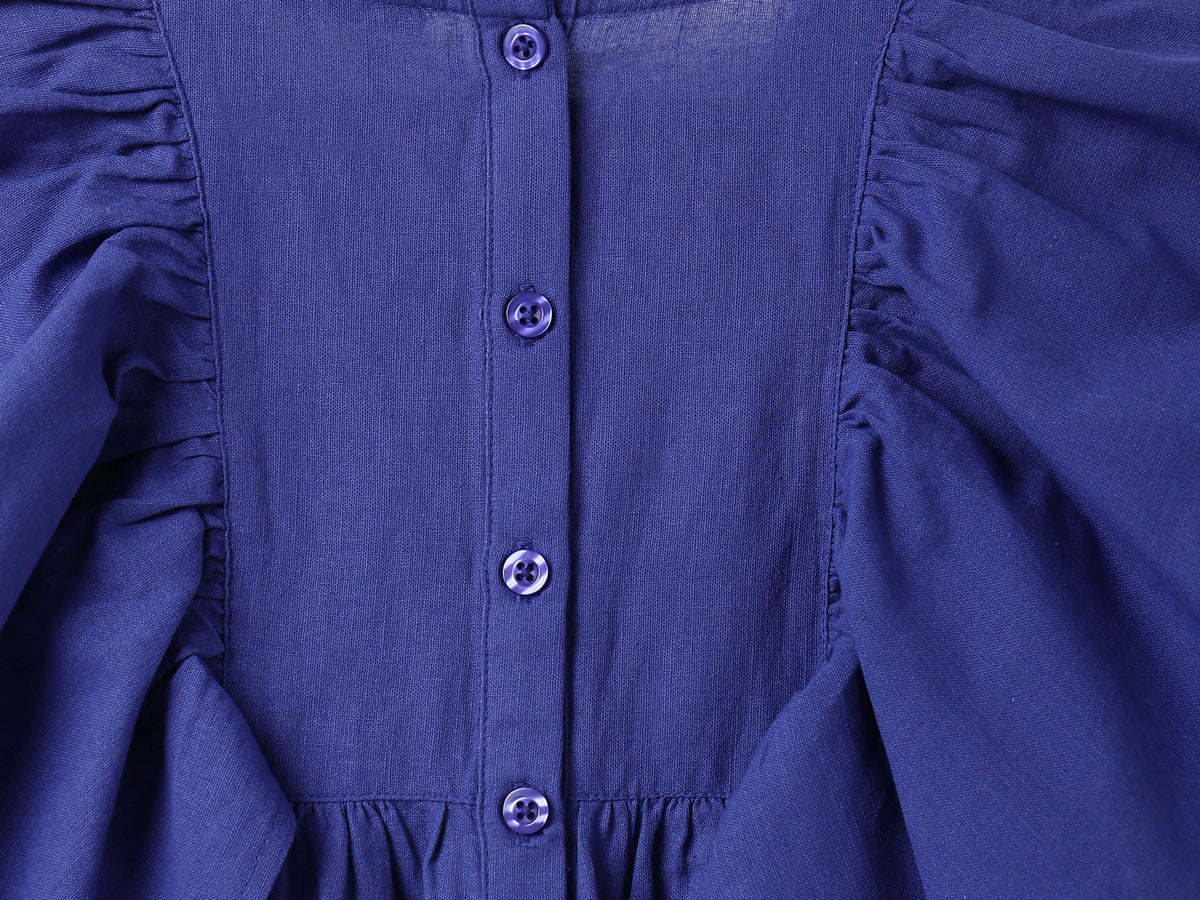 Girls Blue Woven Dress