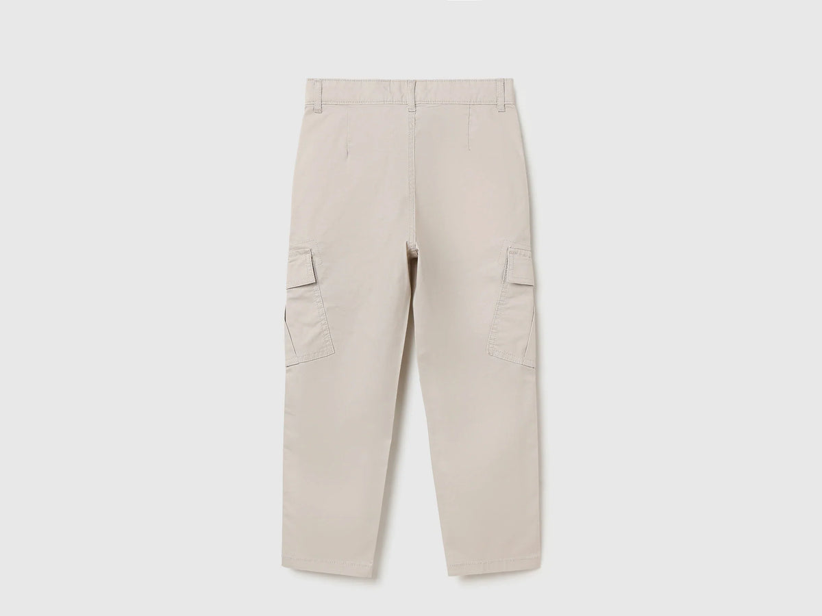 Boys Stone Woven Trousers