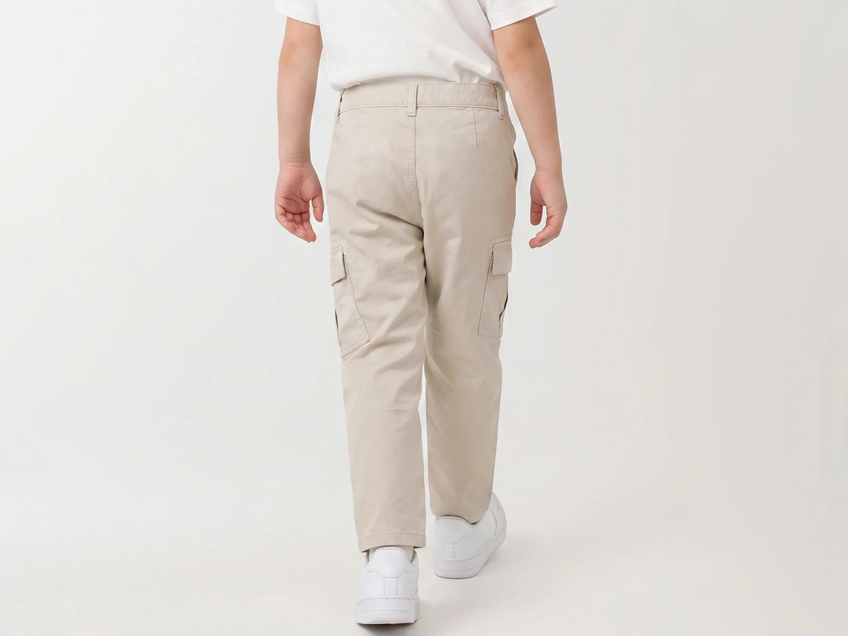 Boys Stone Woven Trousers