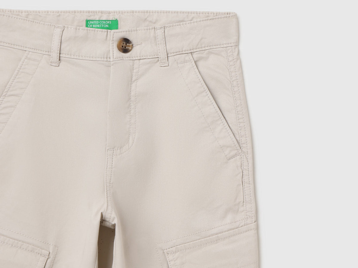 Boys Stone Woven Trousers