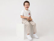 Boys Stone Woven Trousers