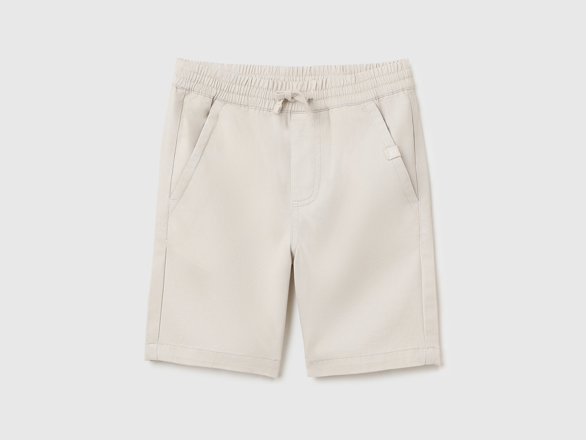 Boys Beige Core Cotton Shorts