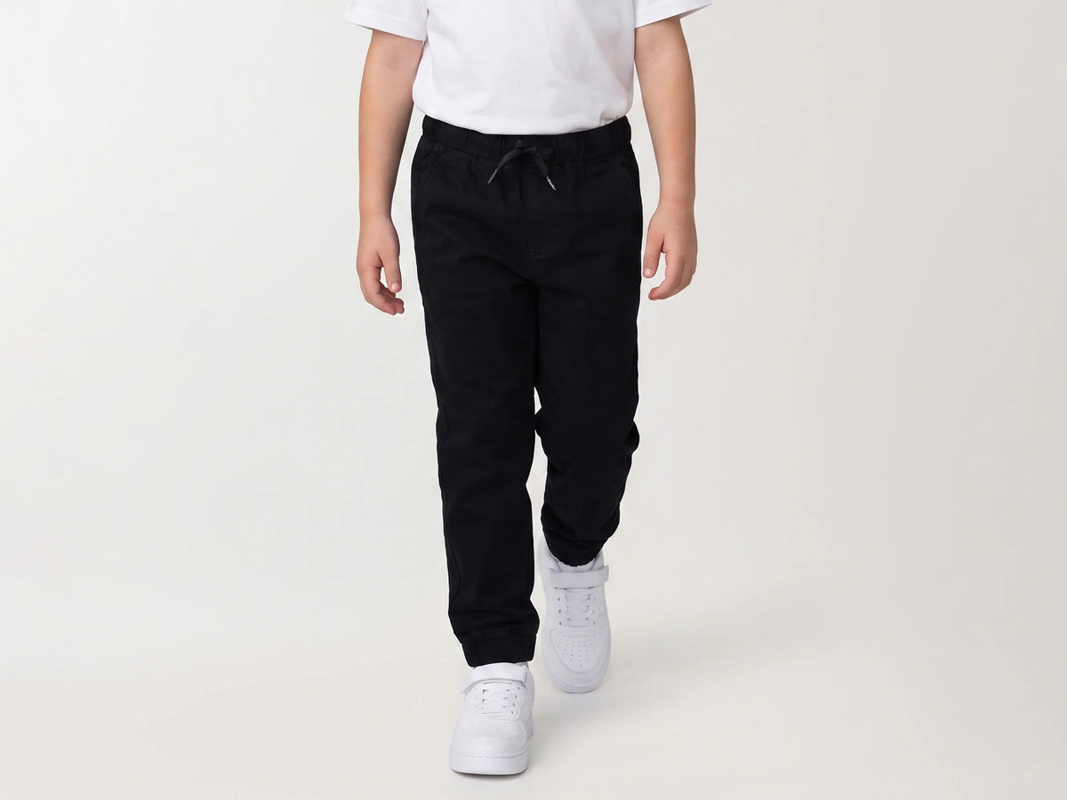 Boys Black Woven Trousers