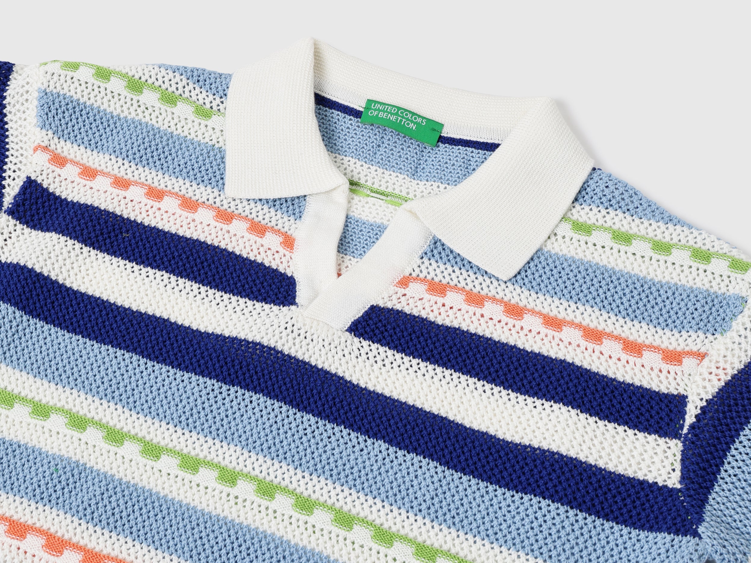Boys Pure Cotton Johny Collar Patterned T-Shirt