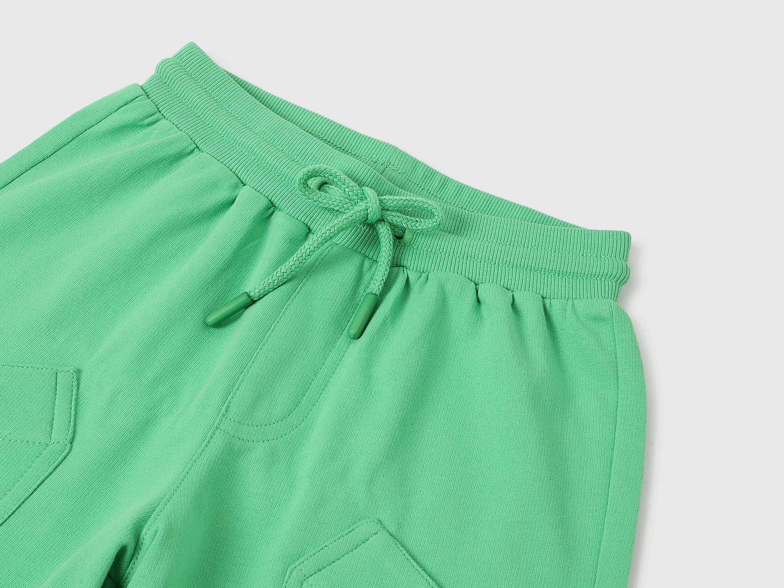 Girls Pure Cotton Solid Longline Casual Shorts