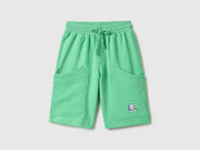 Girls Pure Cotton Solid Longline Casual Shorts