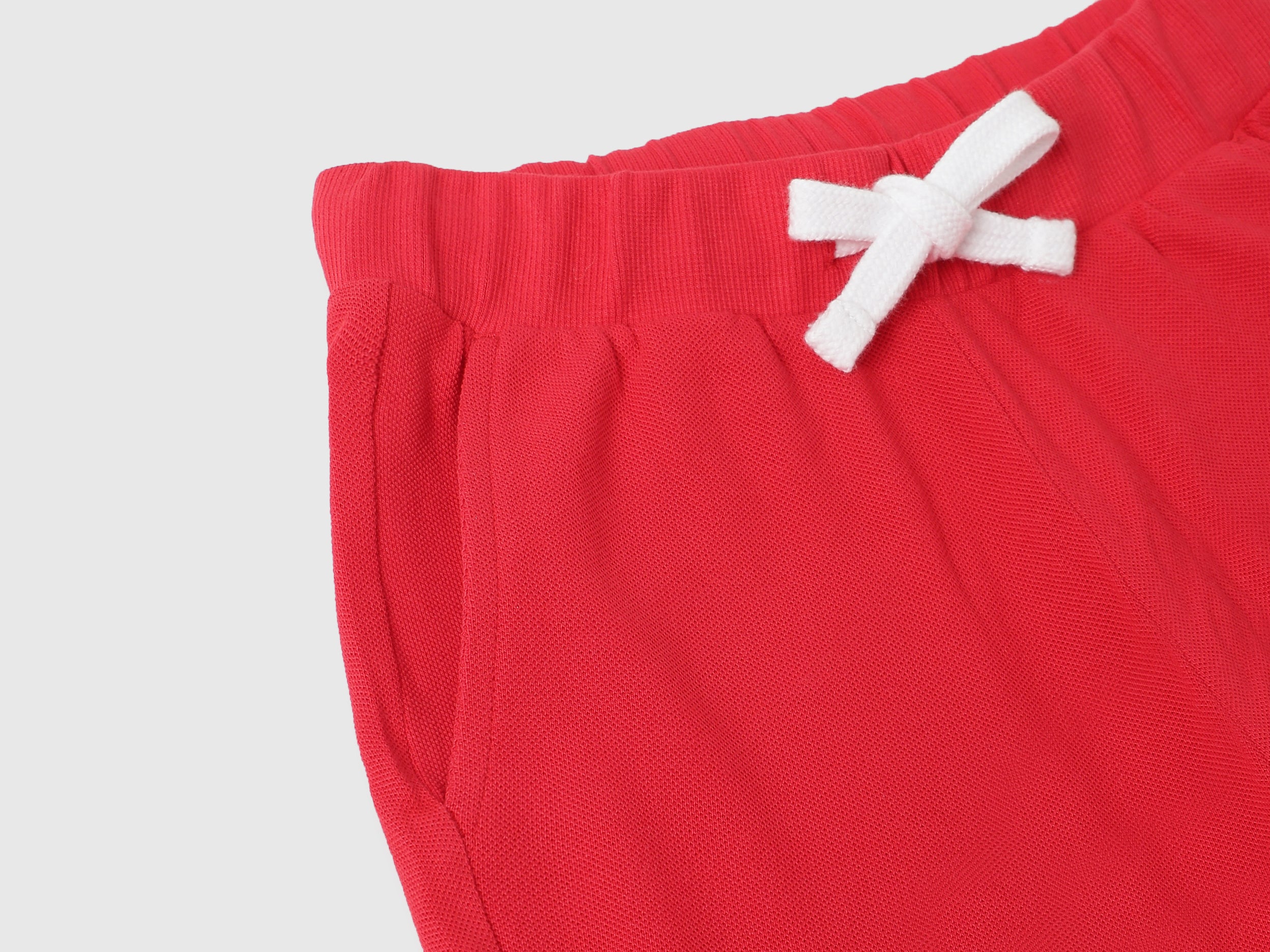 Boys Cotton Pique Shorts with Piping – Regular Fit