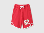 Boys Cotton Pique Shorts with Piping – Regular Fit