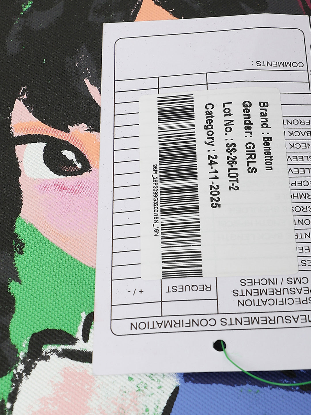 Girls Cotton Pique Cropped Graphic T-Shirt