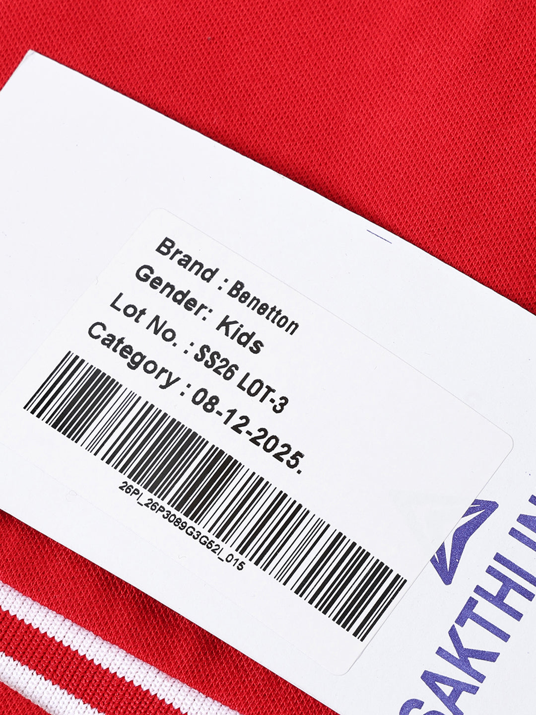 Girls Red Interlock Trackpants – Regular Fit