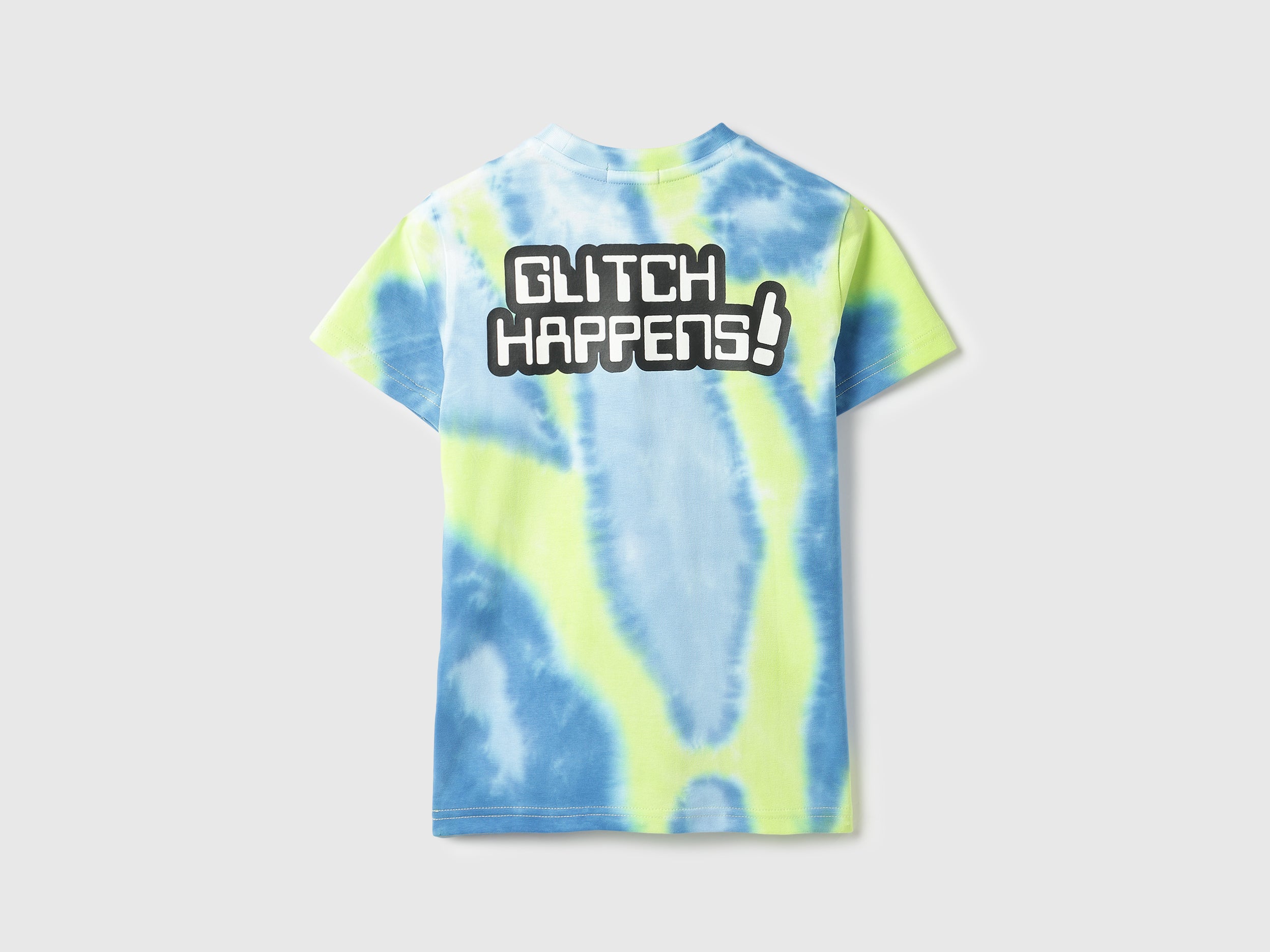 Boys Fresh Blue Cotton Tie Dye T Shirt