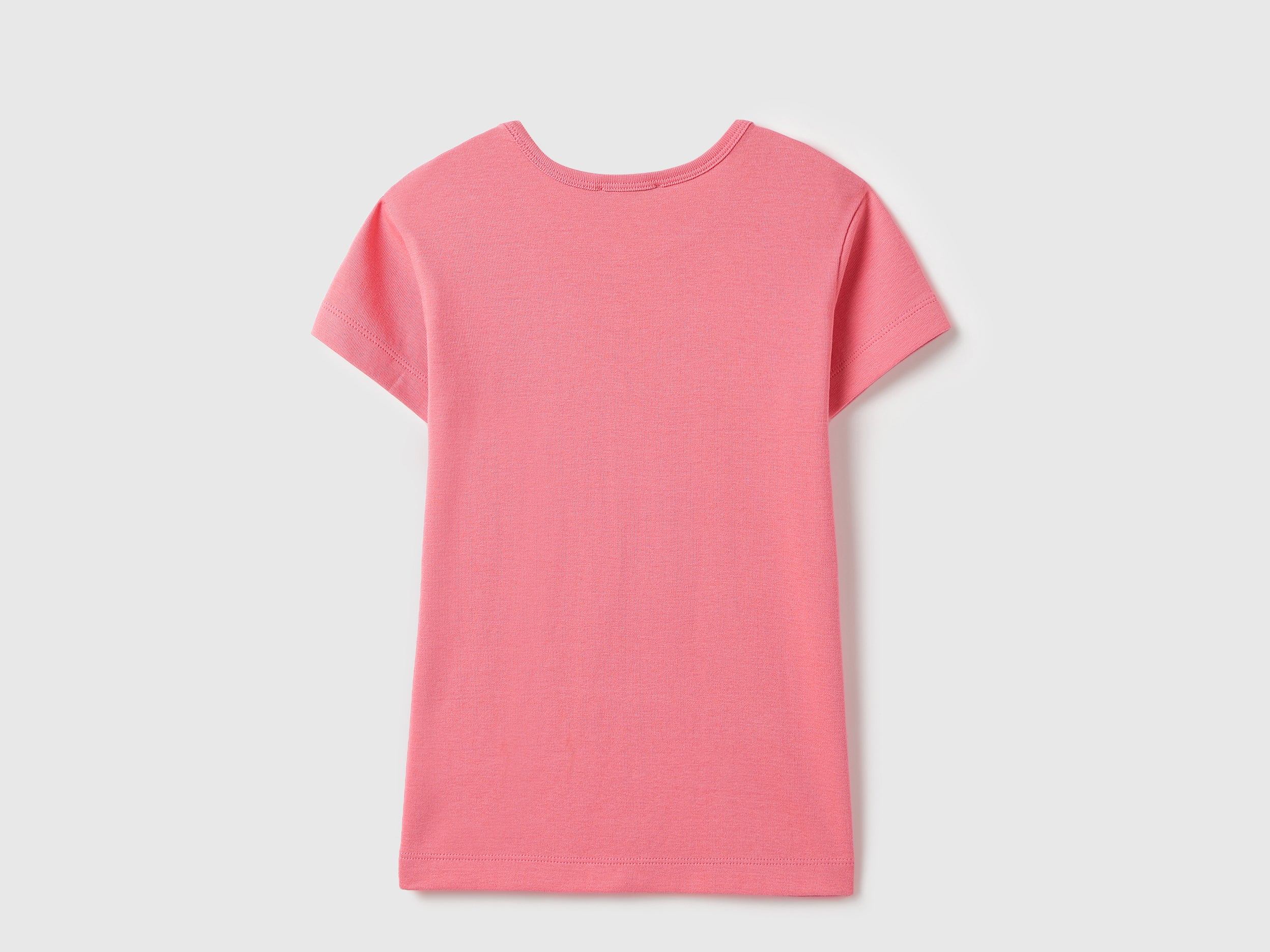 Girls Bubblegum Cotton High Density Regular Fit T-Shirt