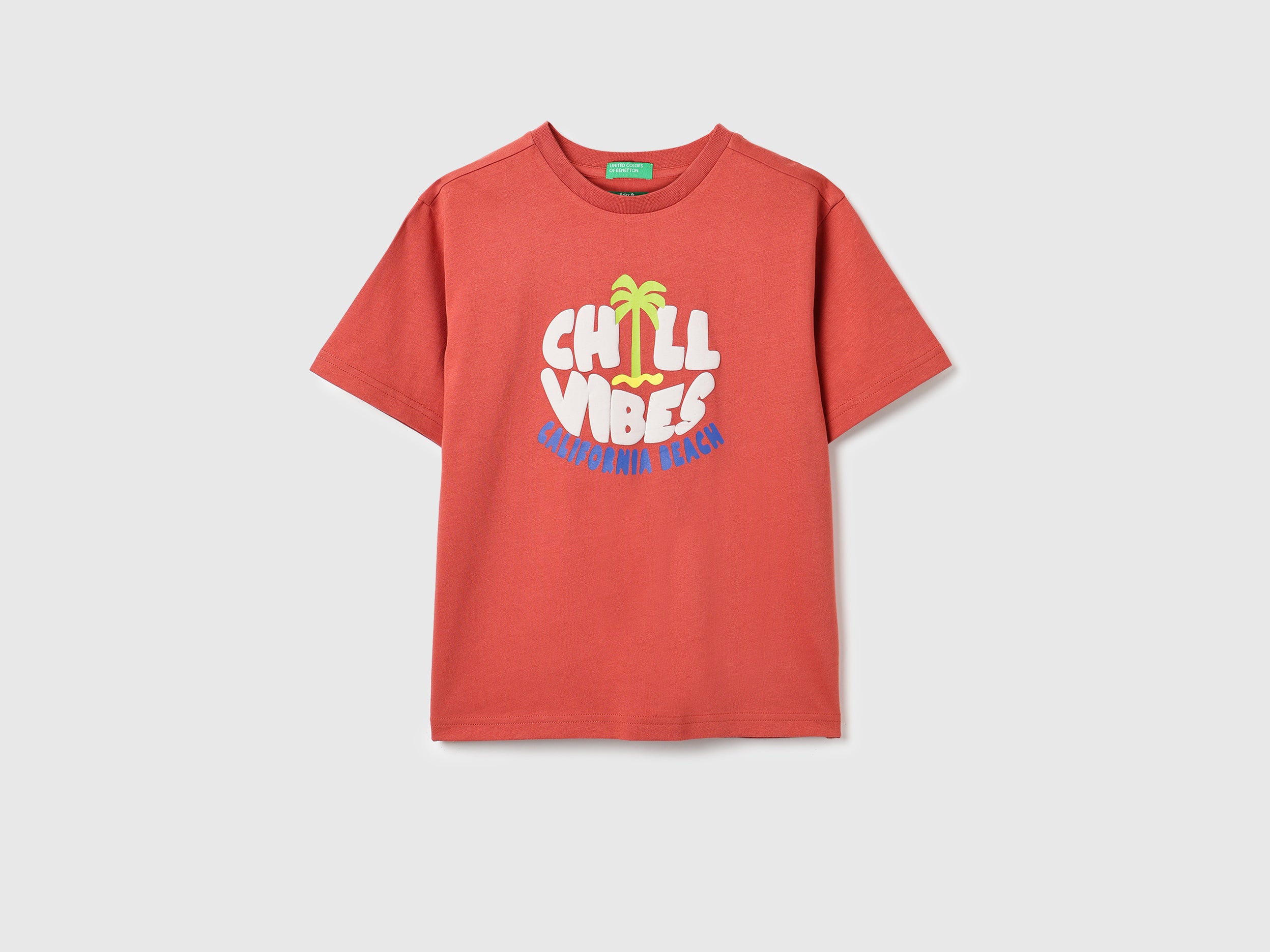 Girls Pure Cotton Round Neck Relaxed Printed T-Shirt