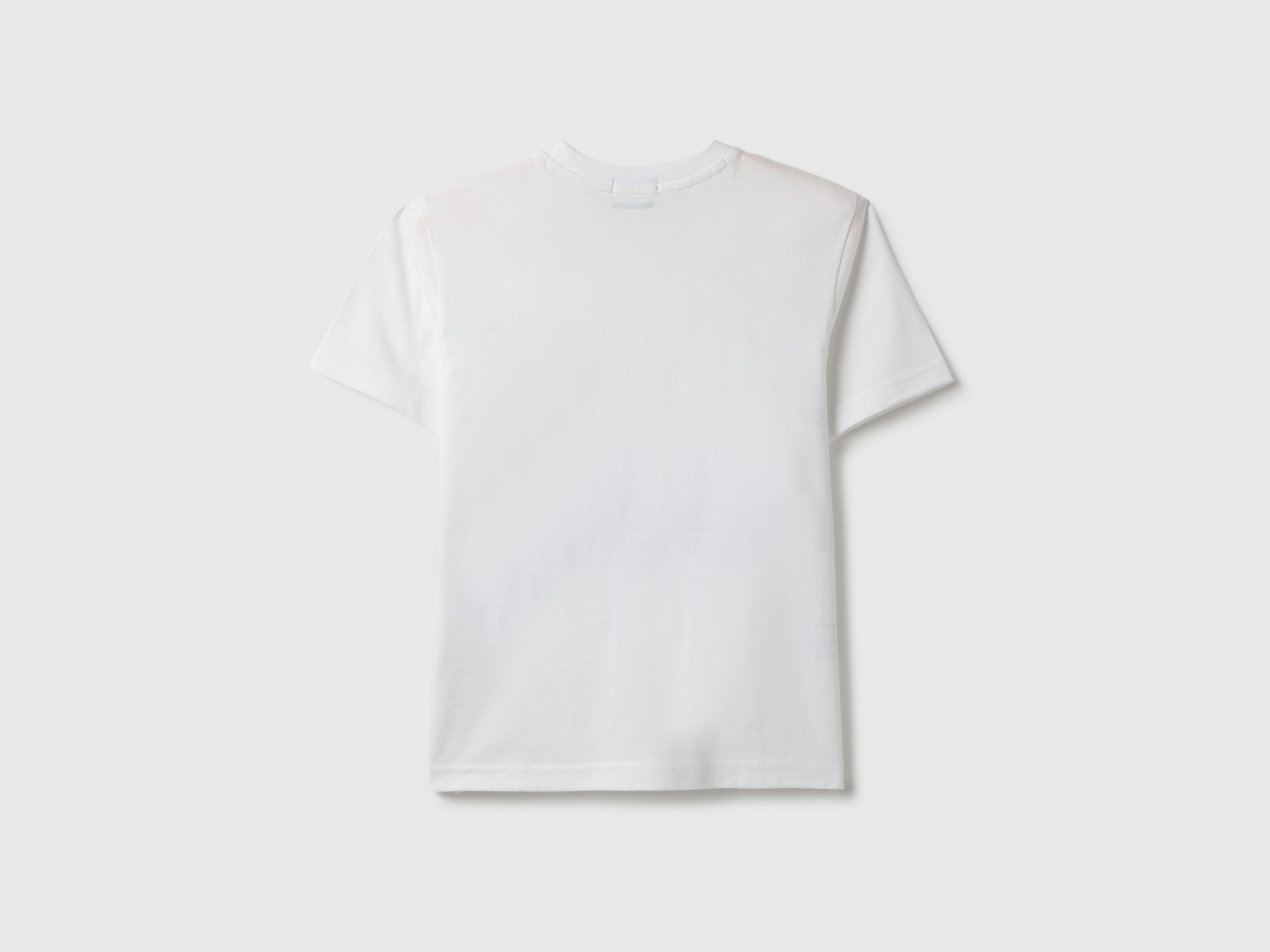 Boys White Cotton Relaxed Fit Future Placement Print T-Shirt