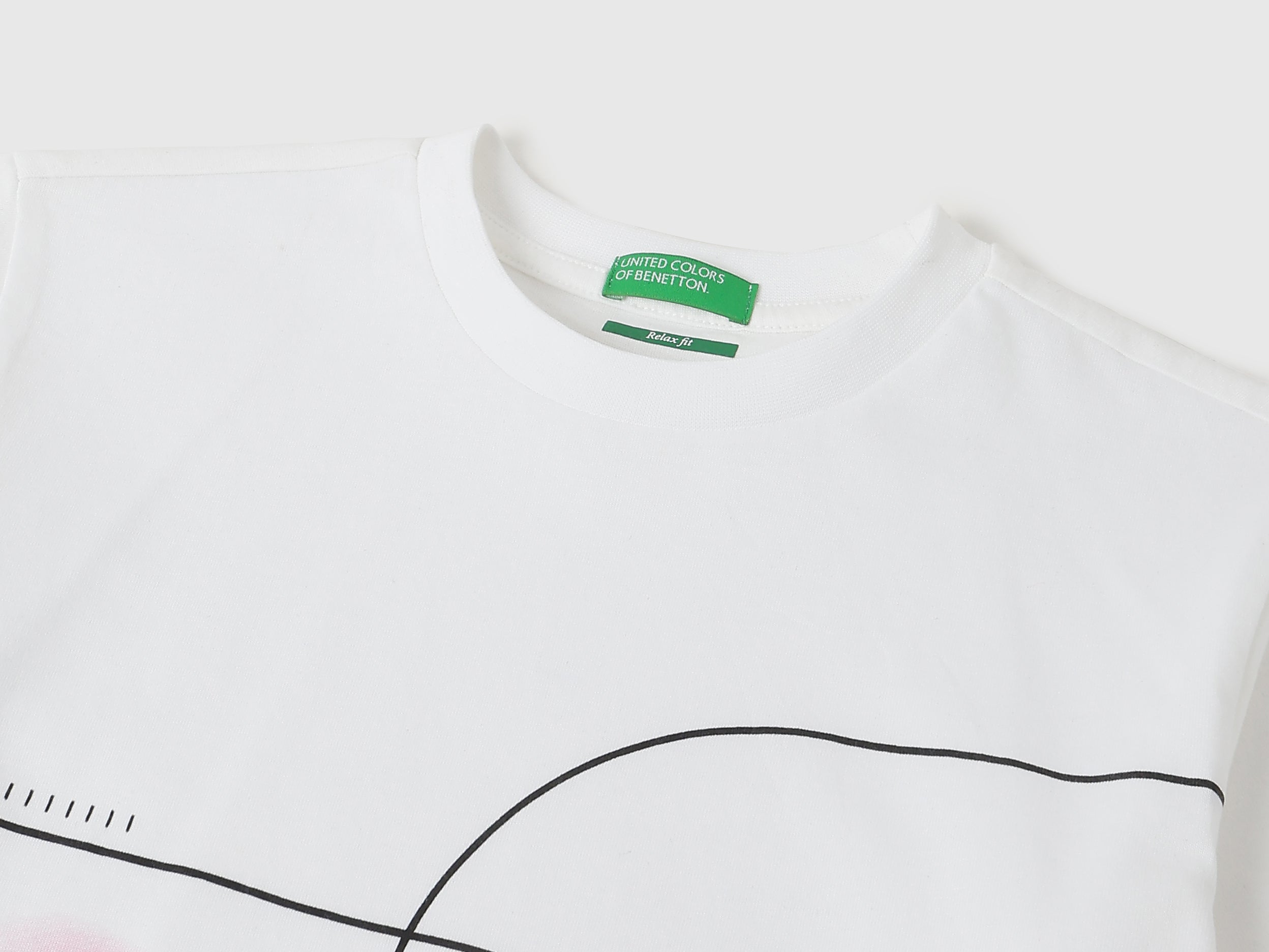 Boys White Cotton Relaxed Fit Future Placement Print T-Shirt