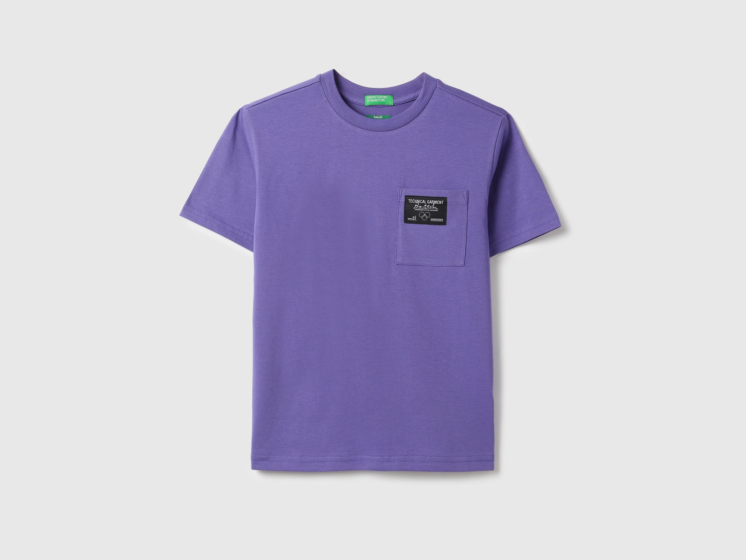 Boys Purple Cotton Relaxed Fit Graphic T Shirt