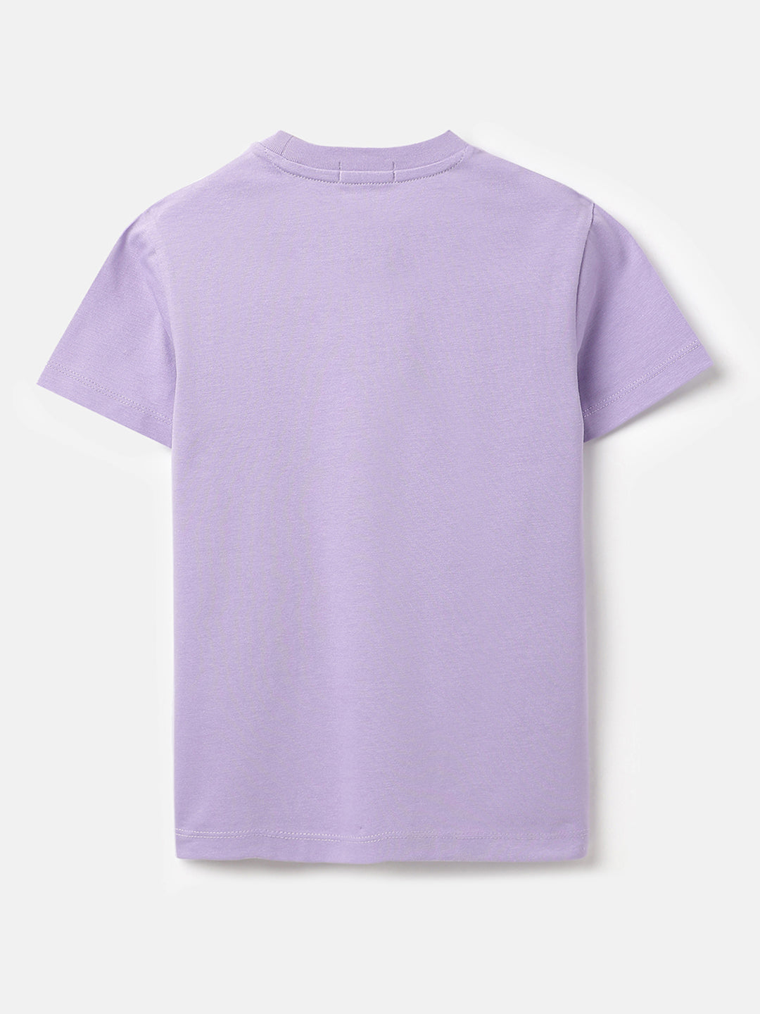 Boys Violet Cotton Slogan Graphic T Shirt