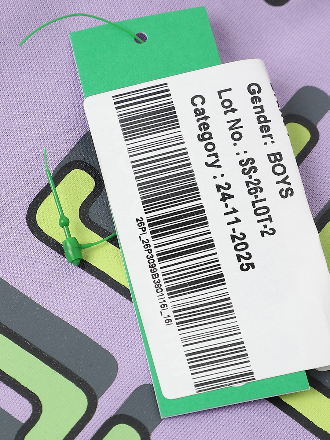 Boys Violet Cotton Slogan Graphic T Shirt