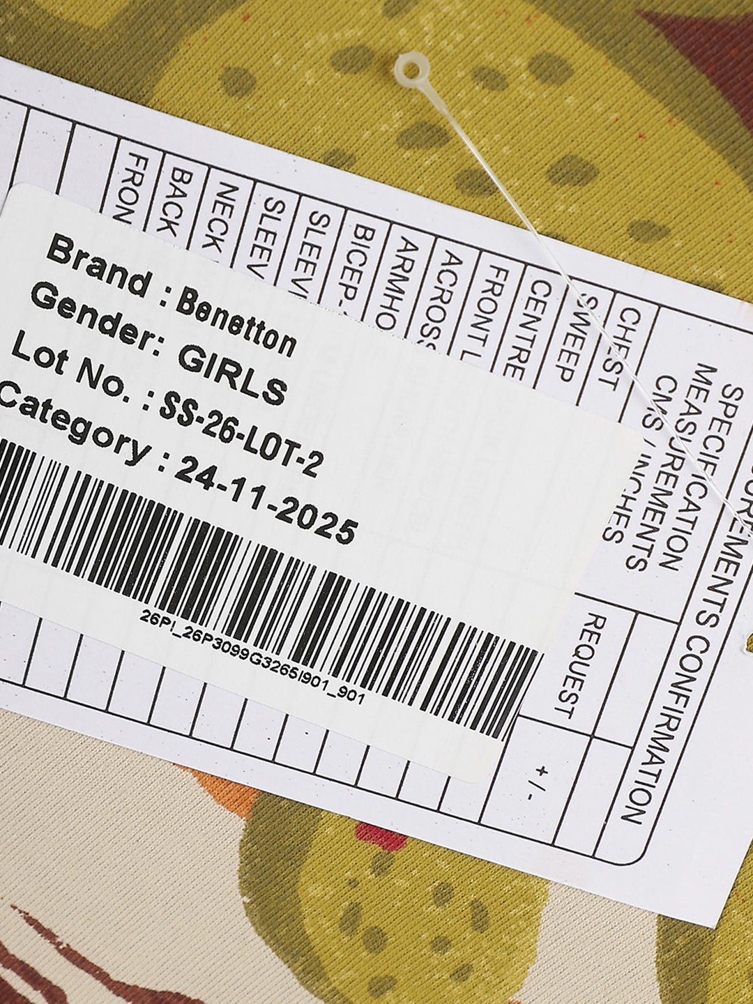 Girls Cotton Placement Print Regular Fit Dress