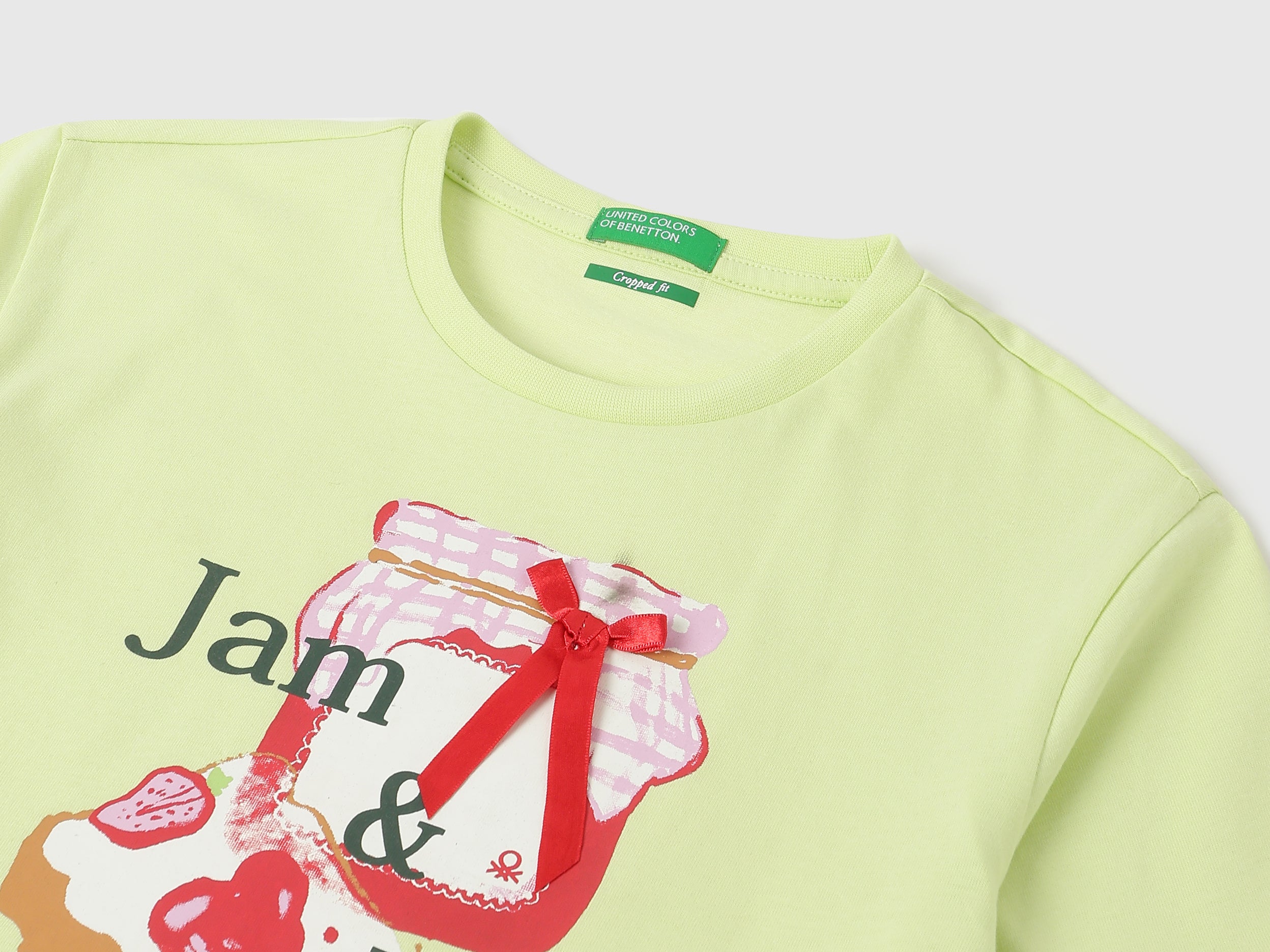 Girls Cotton Jam & Joy Cropped T-Shirt