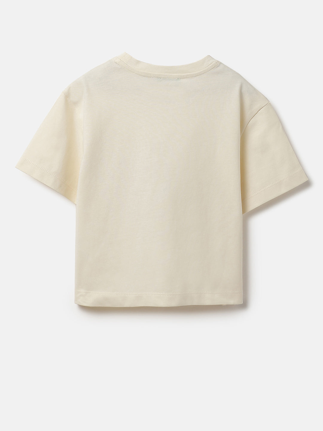 Girls Vanilla Horse Graphic Cotton Crop Tee