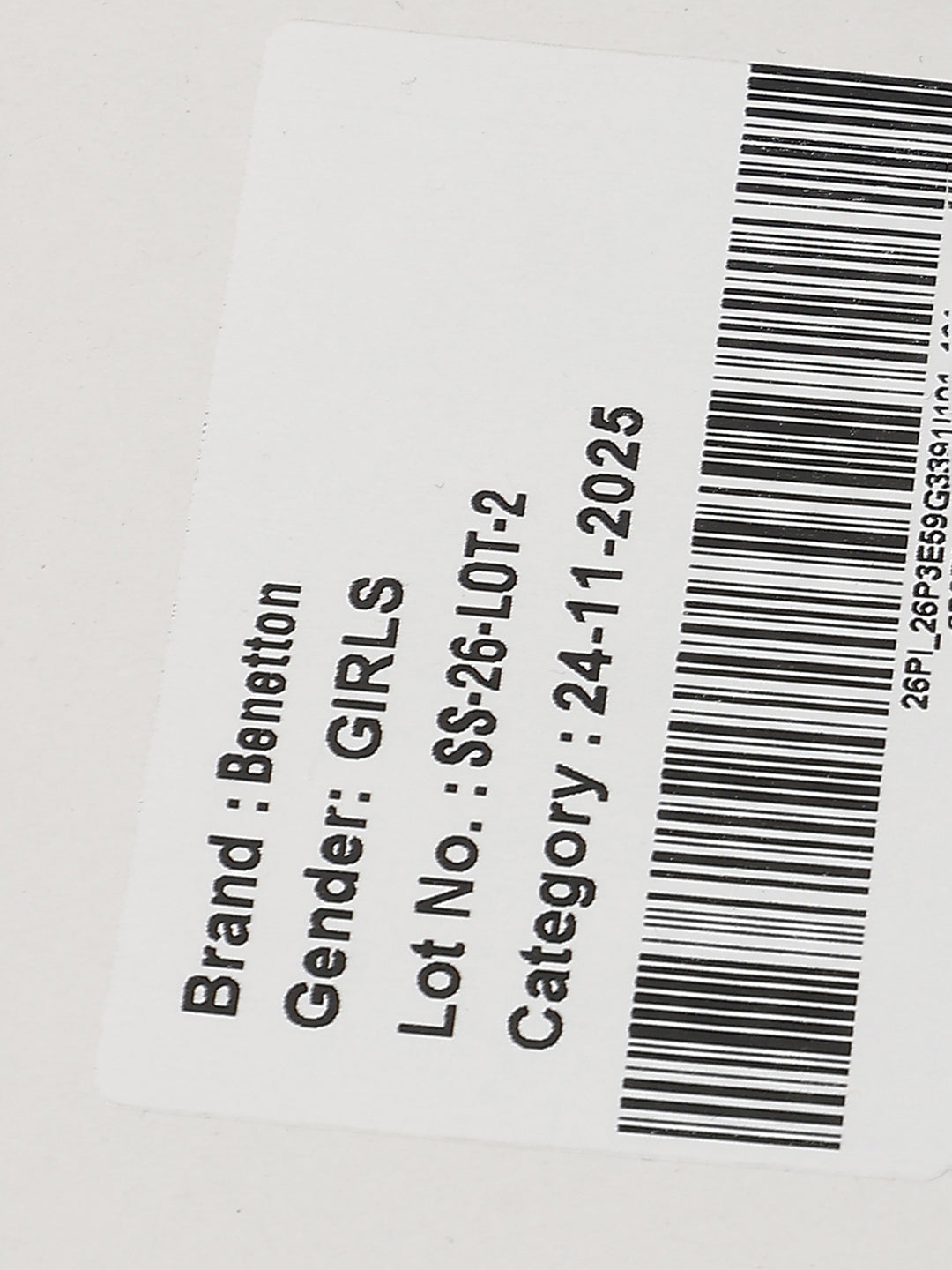 Girls White Cotton Regular Fit Trousers with Side Piping