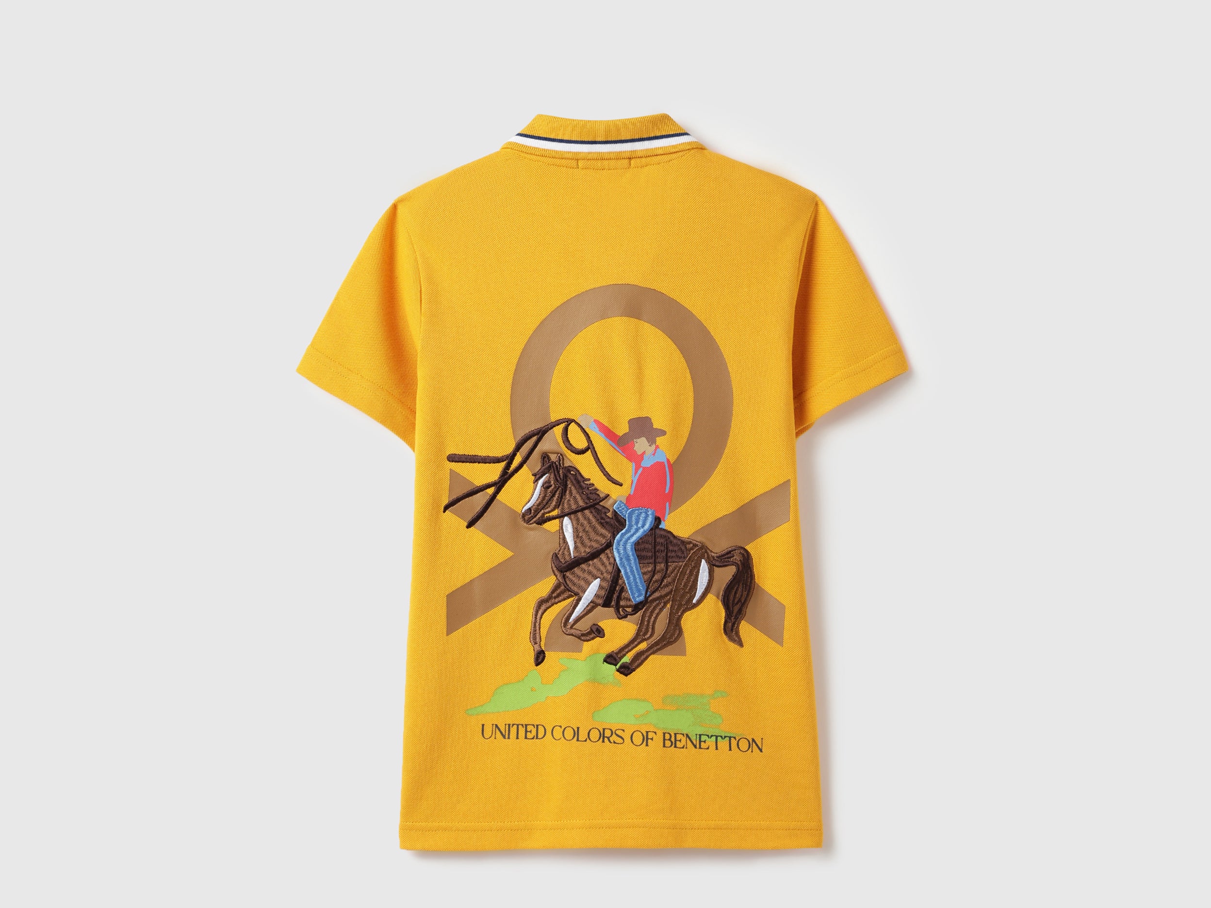 Boys Deep Brown Boxy Fit Cotton Polo