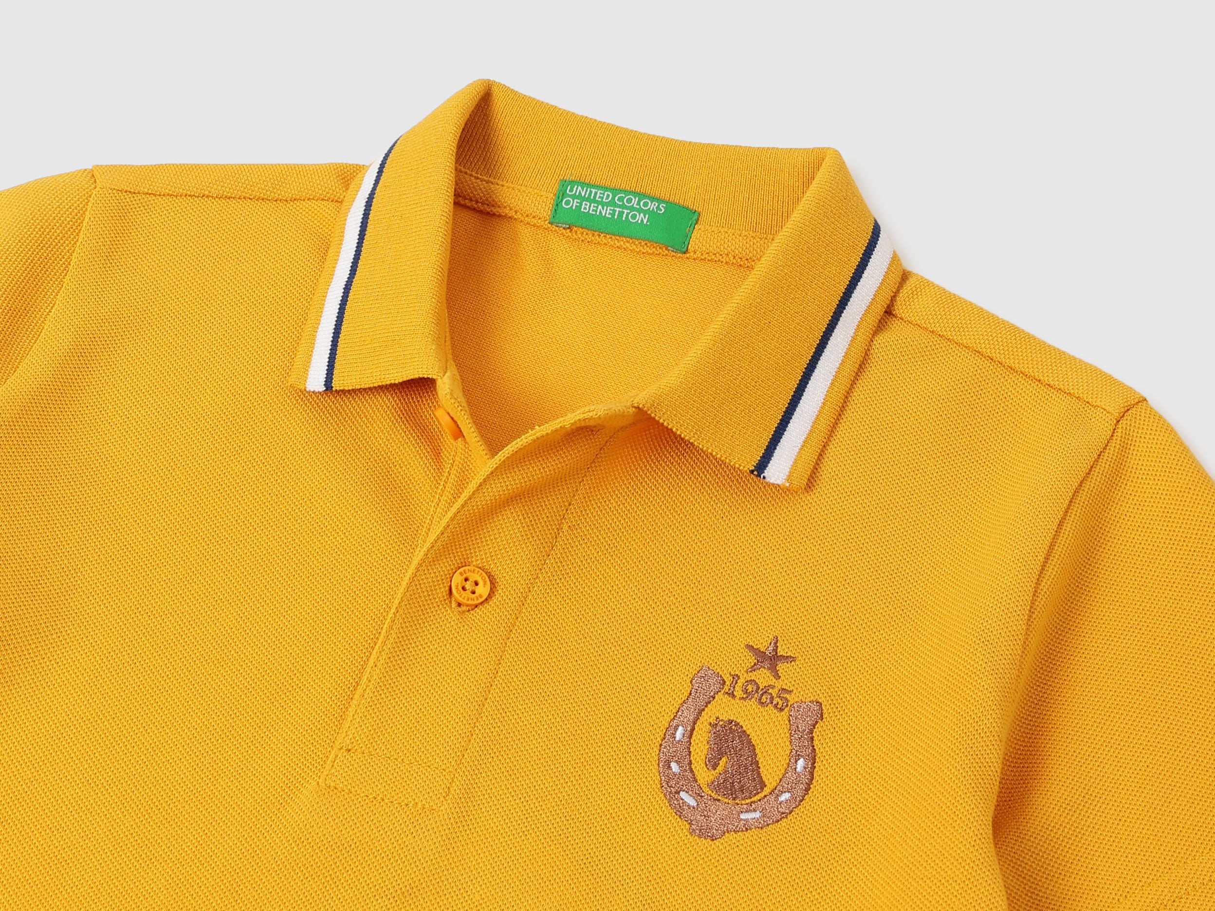 Boys Deep Brown Boxy Fit Cotton Polo