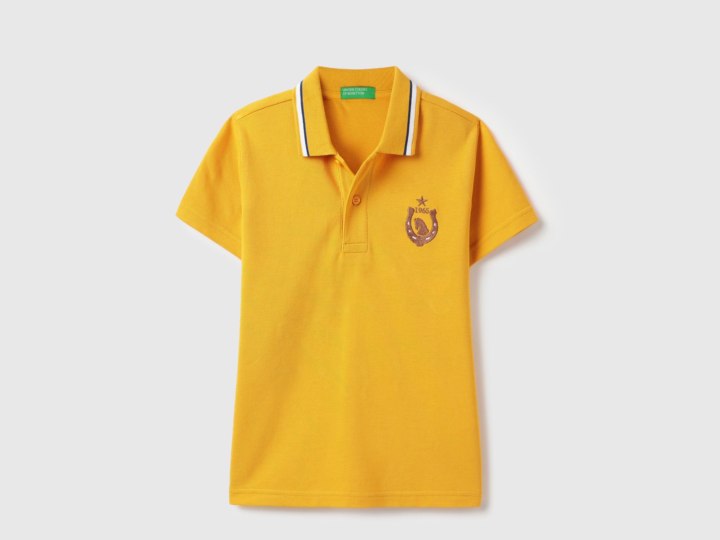 Boys Deep Brown Boxy Fit Cotton Polo