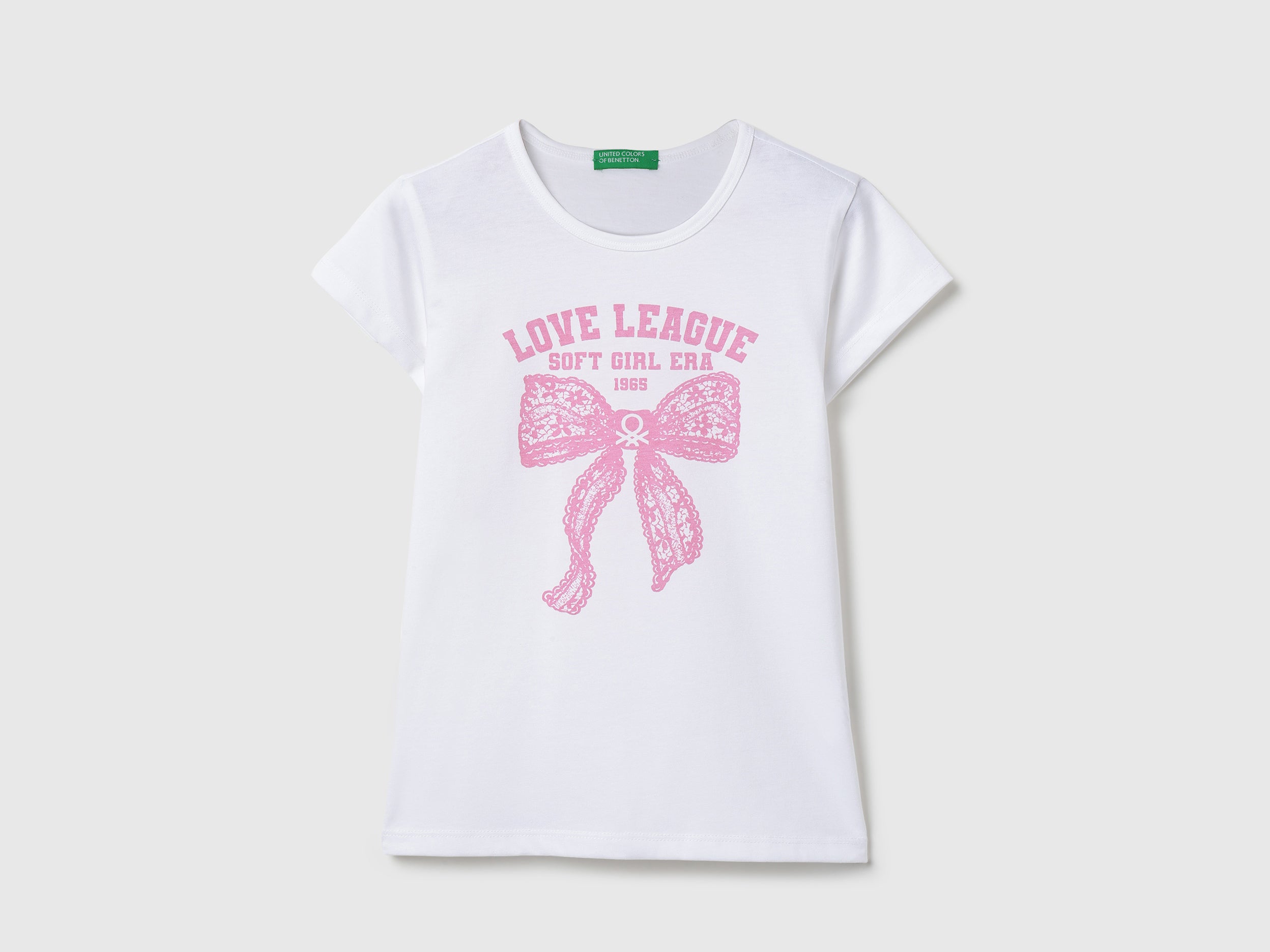 Girls Cotton Poly Printed Round Neck Casual T-Shirt