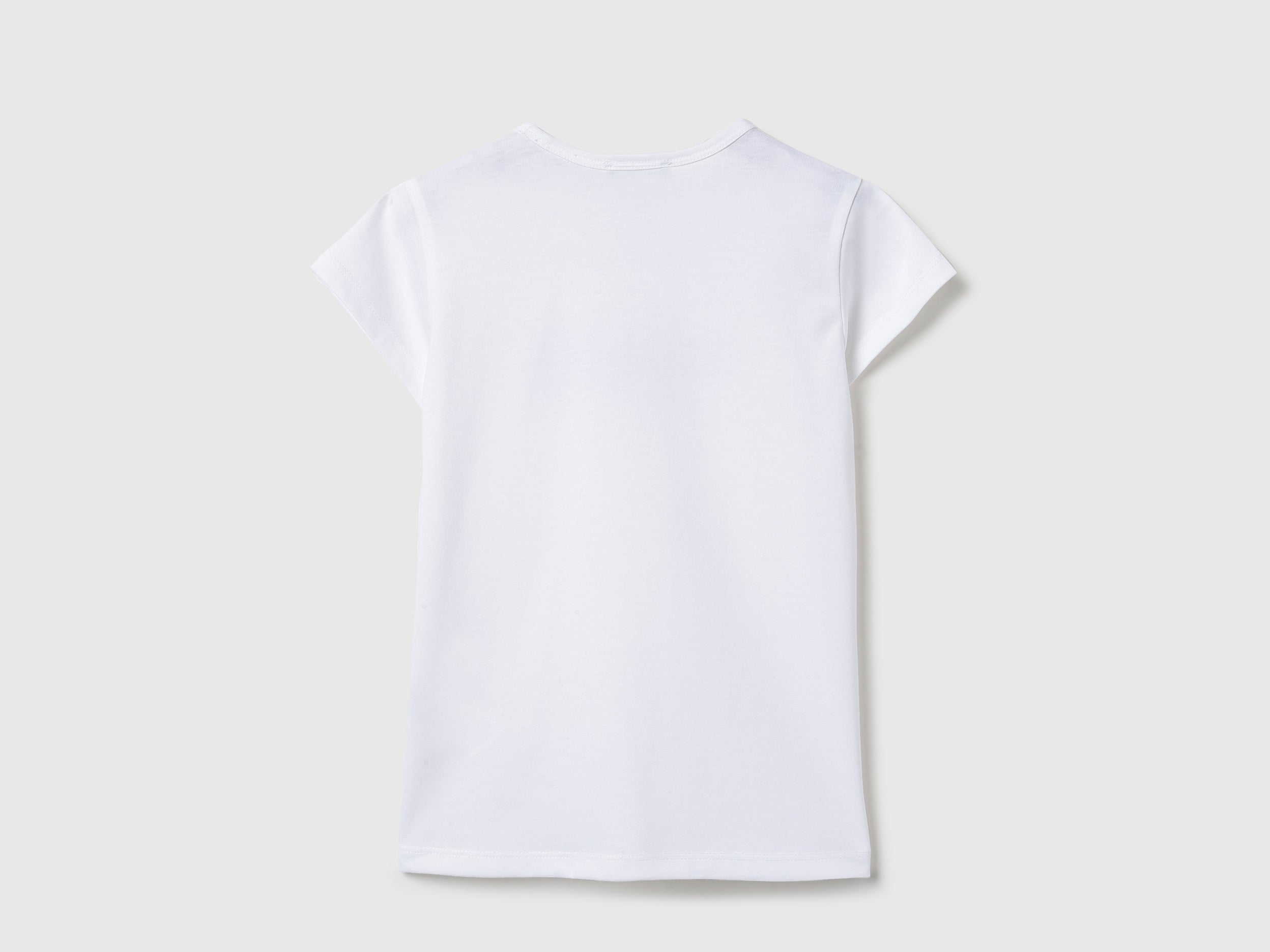 Girls Cotton Poly Round Neck Printed Casual T-Shirt