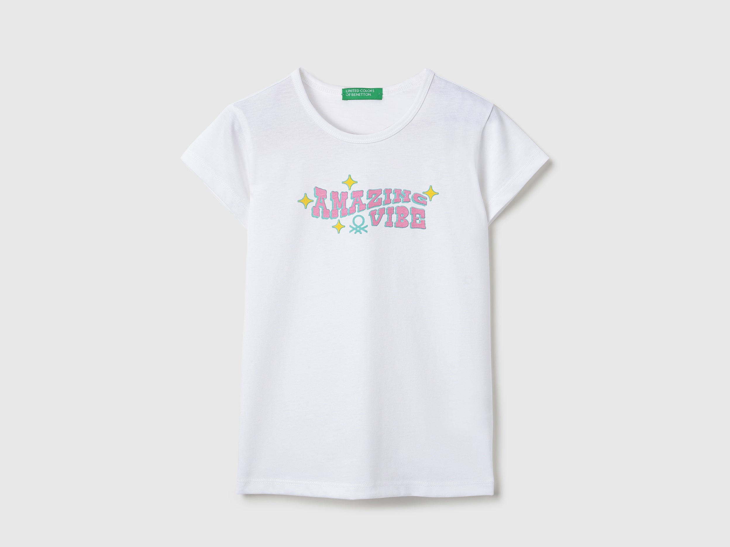 Girls Cotton Poly Round Neck Printed Casual T-Shirt