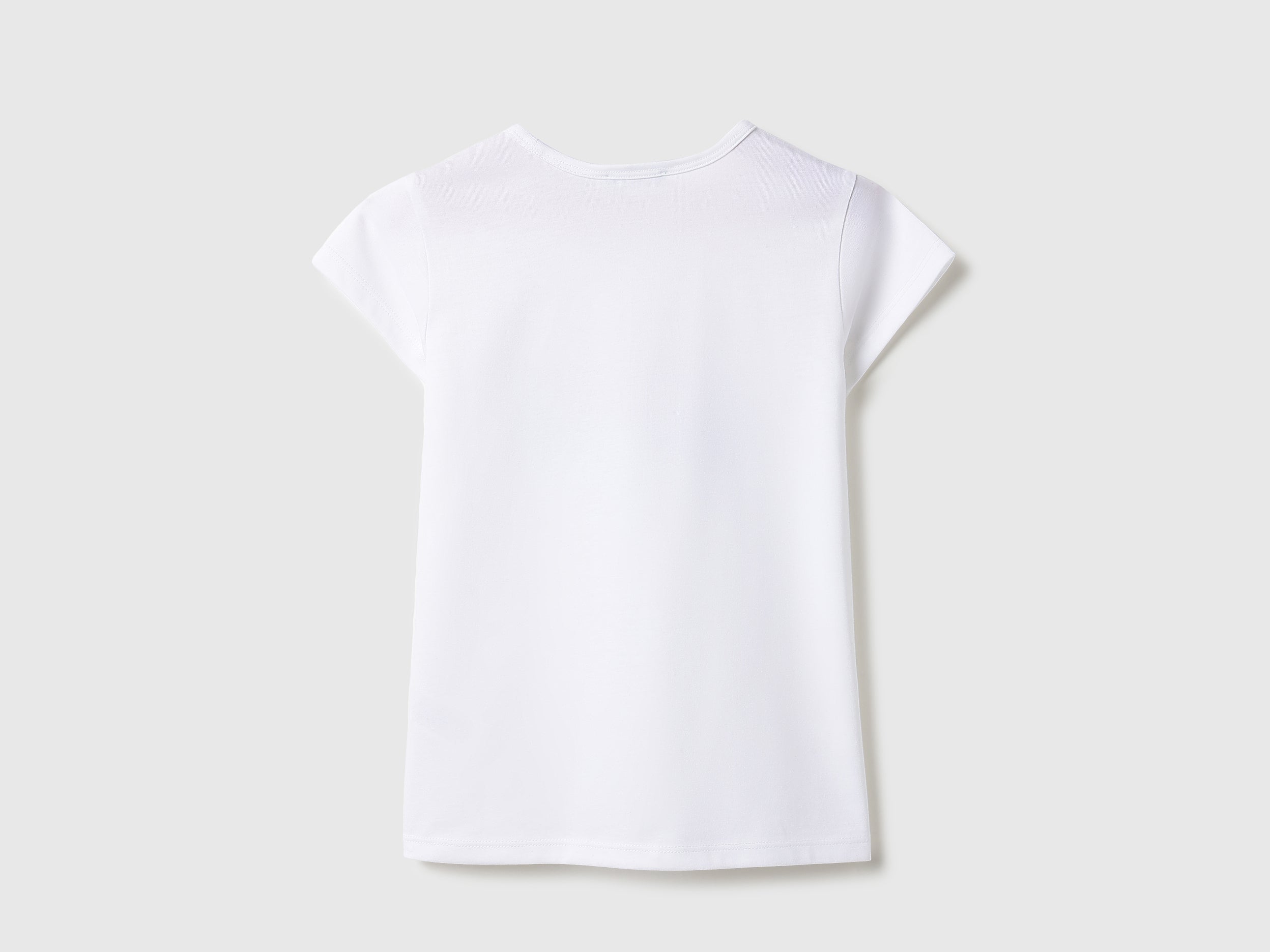 Girls Polycotton Graphic Print Round Neck T-Shirt
