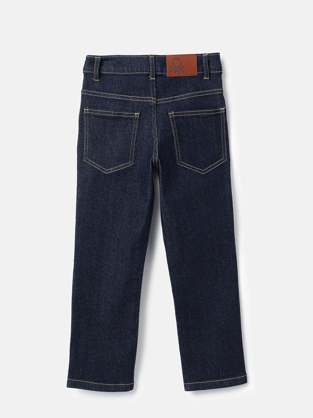 Boys Dark Rinse Straight Fit Denim Jeans