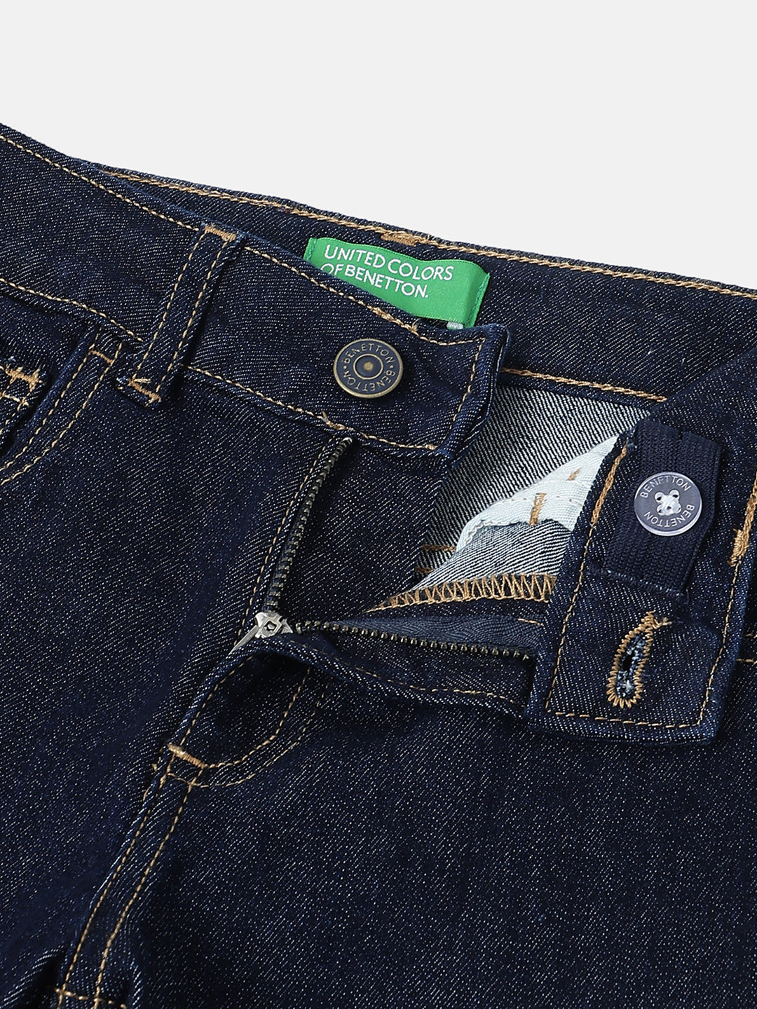 Boys Dark Rinse Straight Fit Denim Jeans