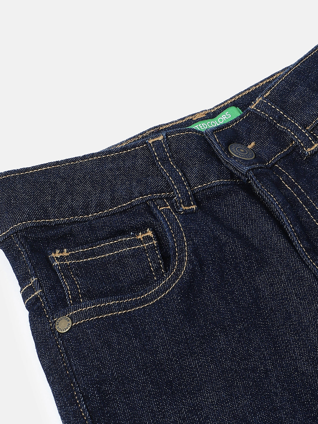 Boys Dark Rinse Straight Fit Denim Jeans