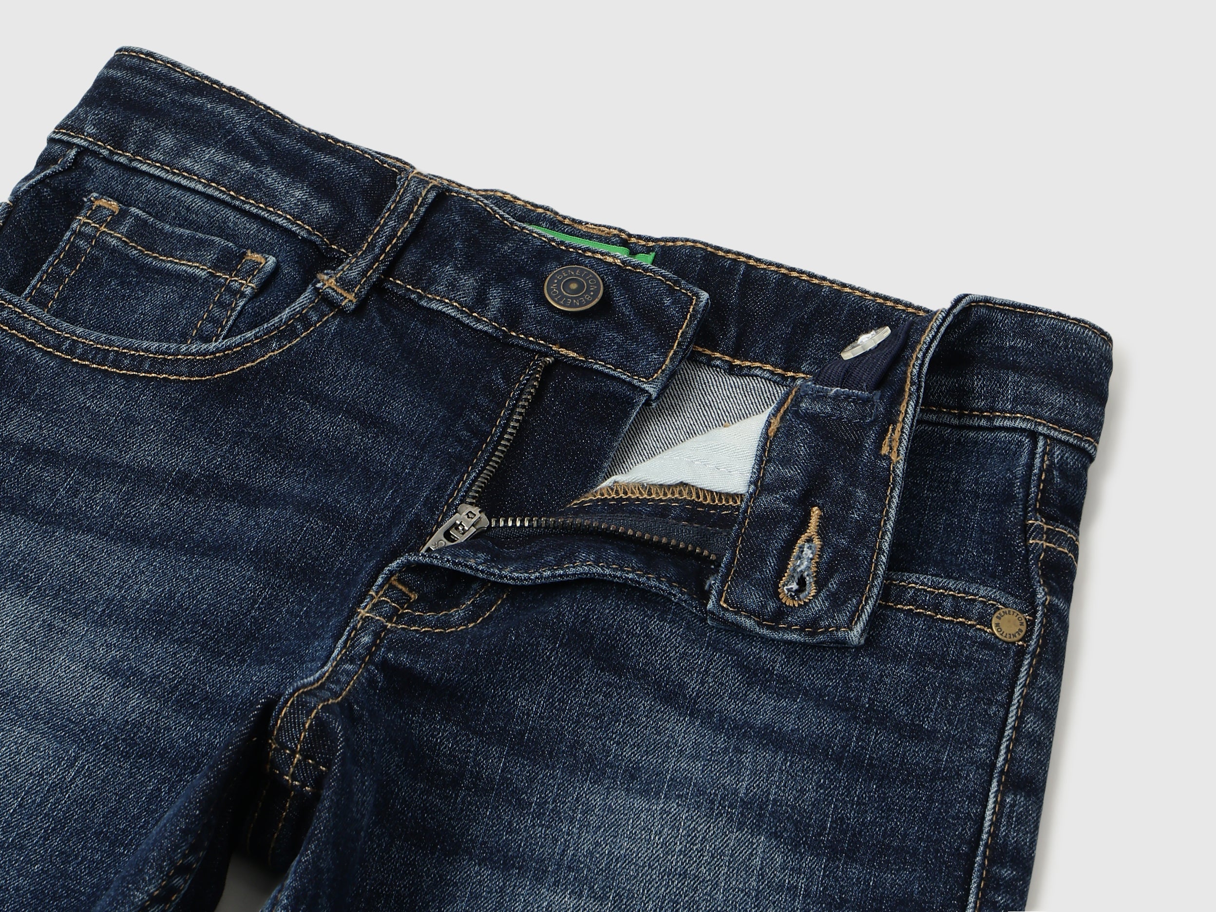Boys Dark Wash Regular Fit UCB Embroidery Denim