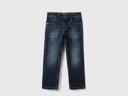 Boys Dark Wash Regular Fit UCB Embroidery Denim