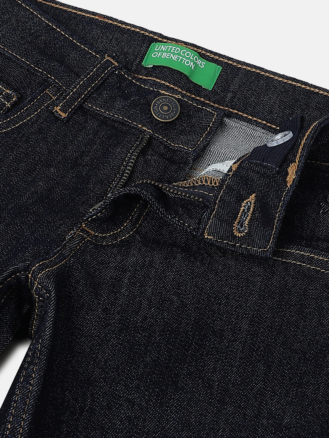 Boys Dark Rinse Slim Fit Denim Jeans with Stretch