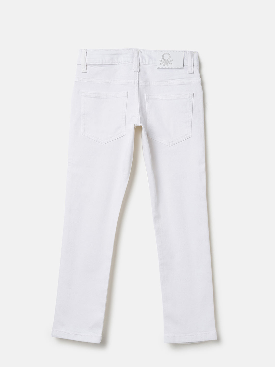Boys White Slim Fit Denim Jeans Stretch Blend