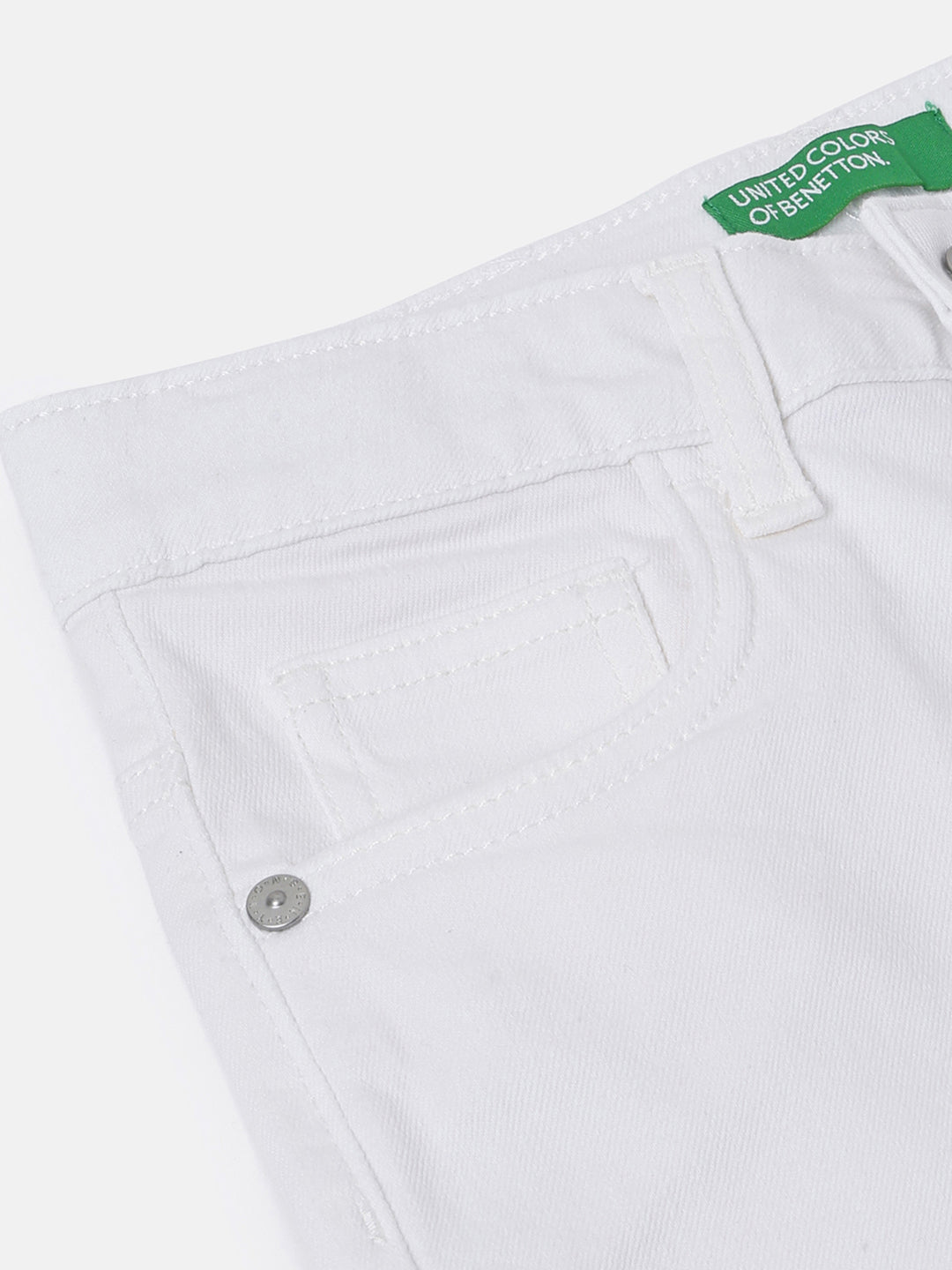 Boys White Slim Fit Denim Jeans Stretch Blend