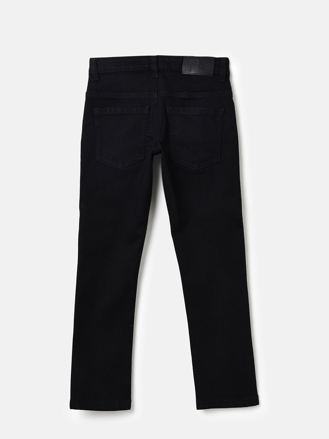 Boys Black Slim Fit Stretch Denim Jeans